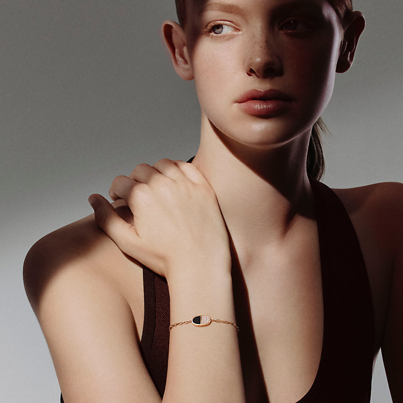 Chaine d'ancre Verso bracelet - Rose gold | Hermès USA